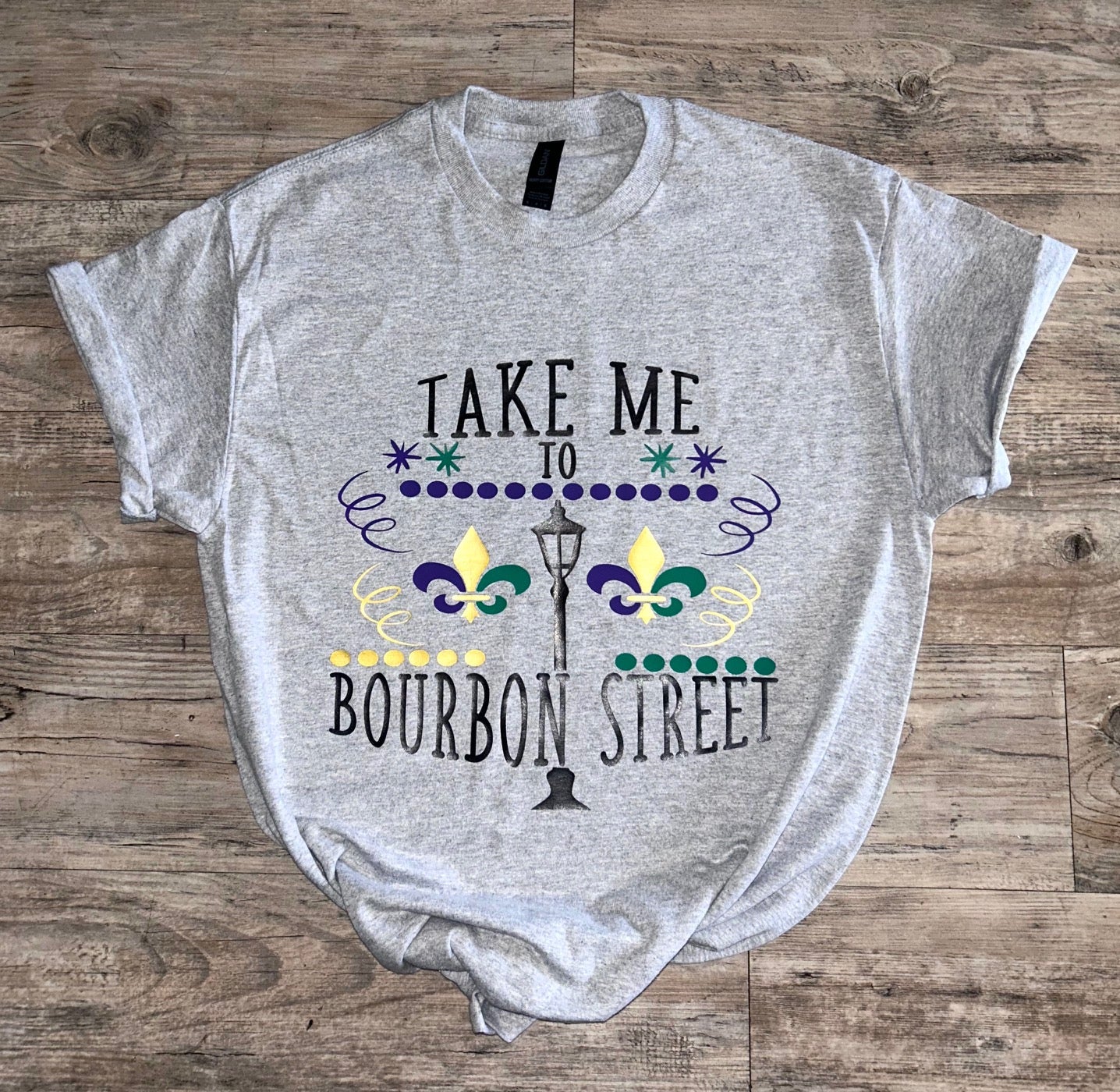 Mardi Gras Bourbon Street Tee