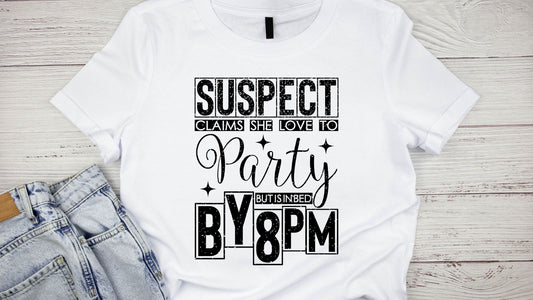 Suspects Loves to Party & Sleep Tee